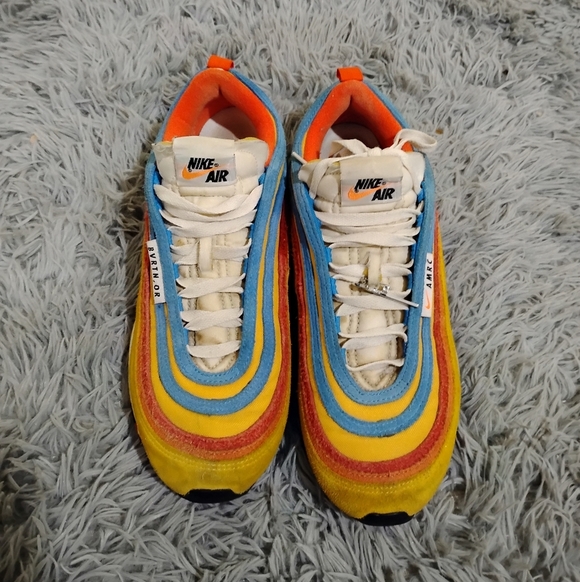 Nike Air Max 97 SE Running Club Men Size 10.5 Pollen Orange Sneakers DH1085-700 - Picture 5 of 13